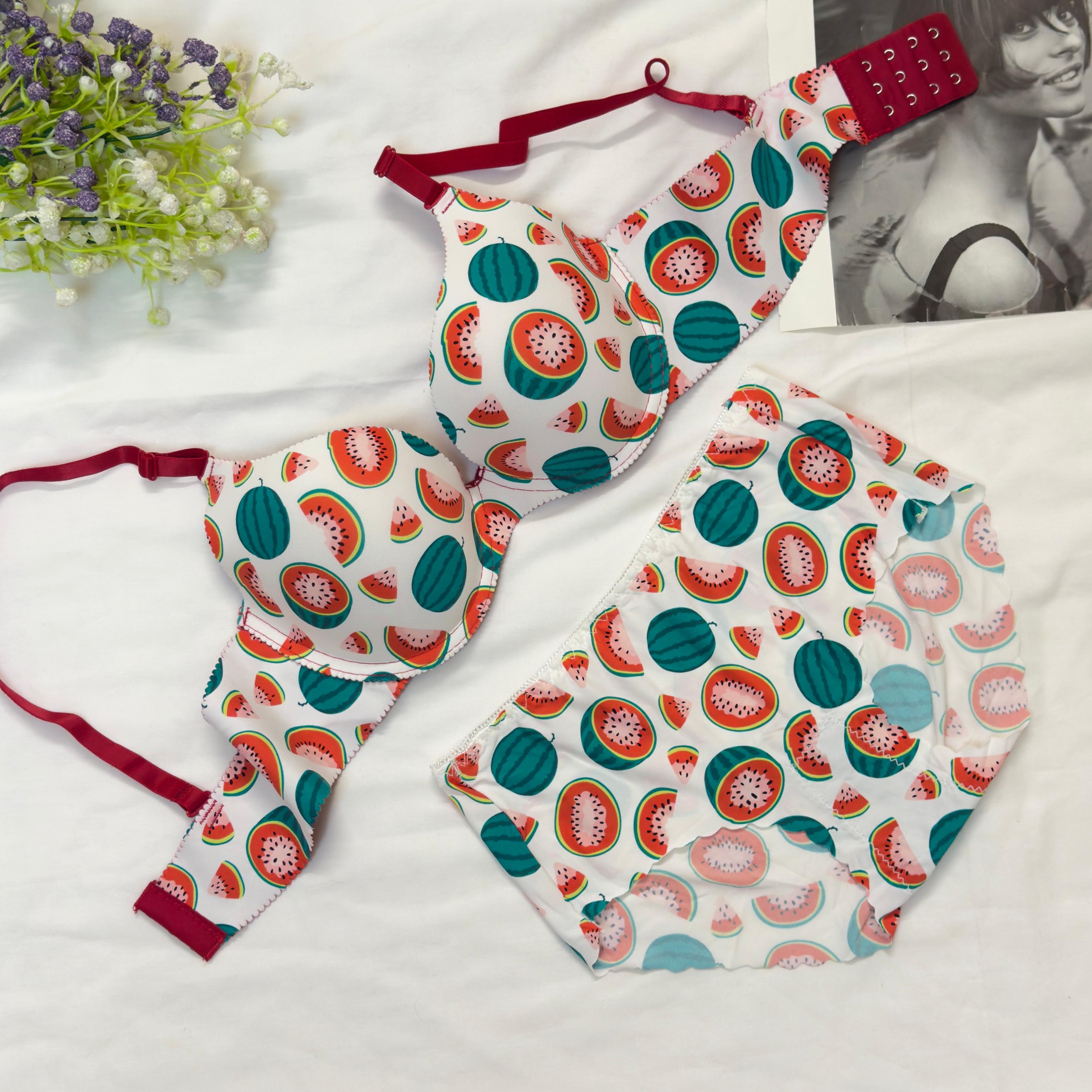 Fruit Cocktail Wired Bra Set