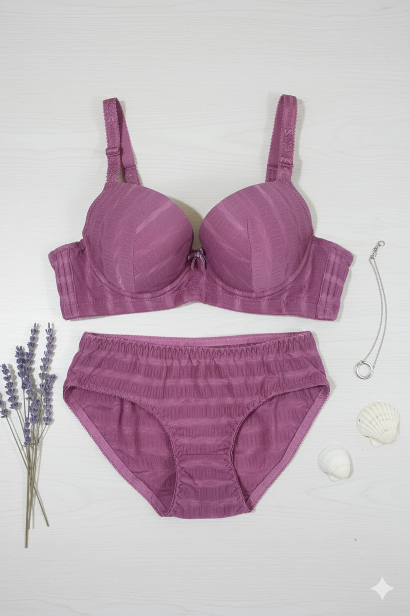 Seamless Push-Up Bra with Matching UnderWear