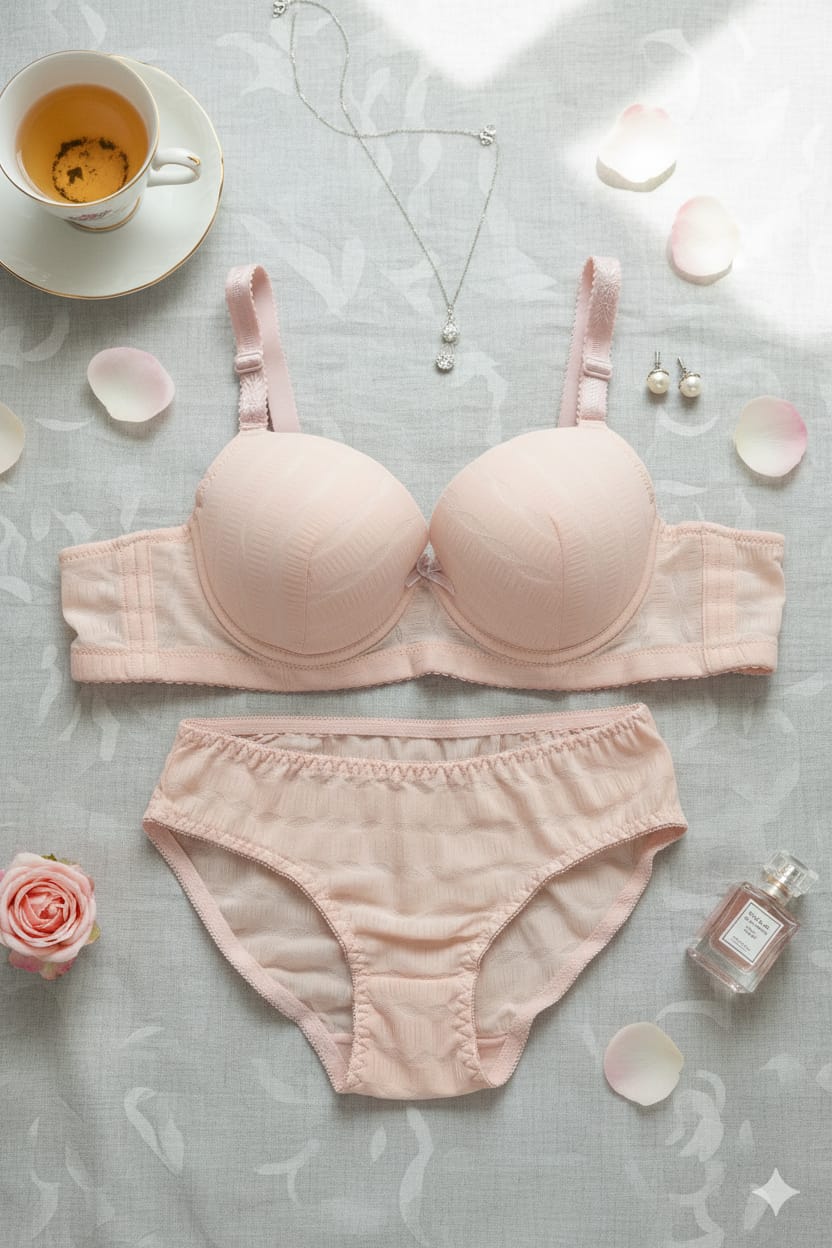 Seamless Push-Up Bra with Matching UnderWear