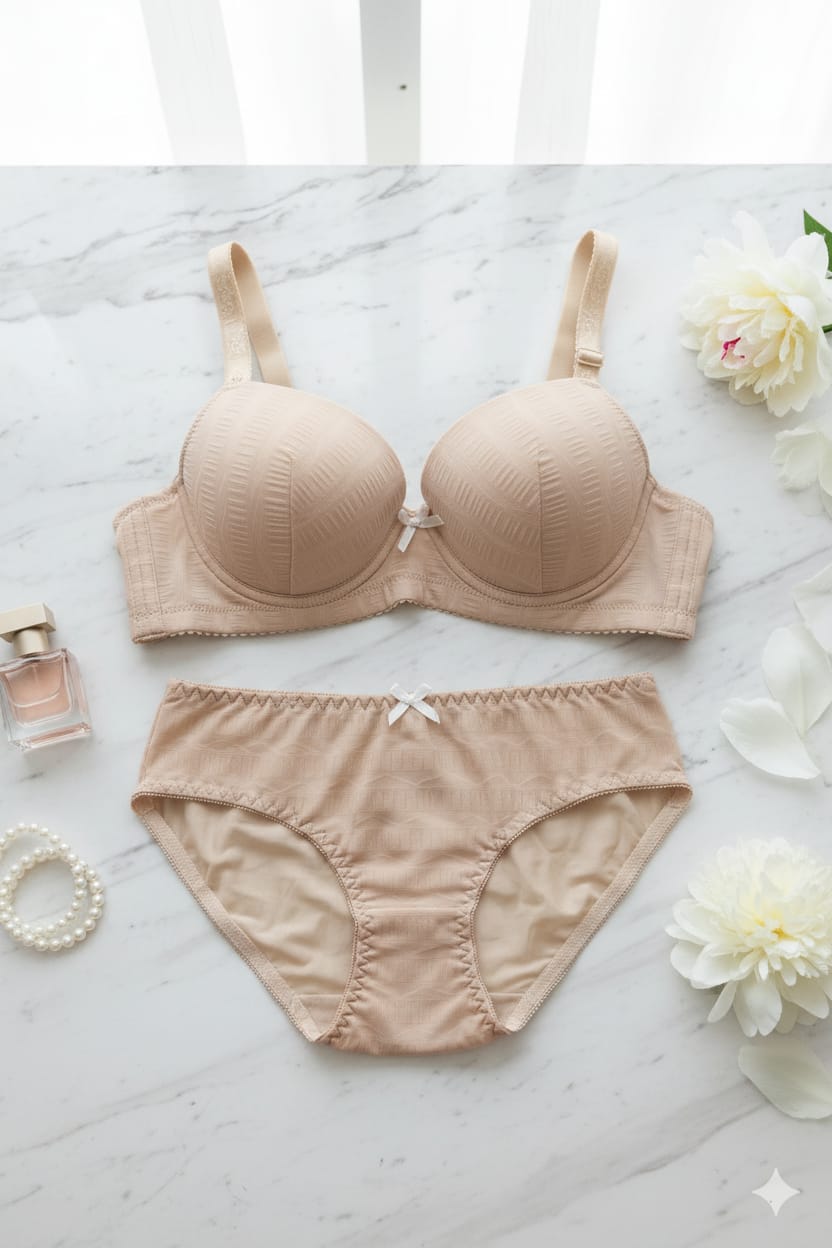 Seamless Push-Up Bra with Matching UnderWear