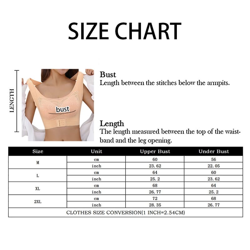 Butterfly wings High Quality Too Soft & Comfortable Push Up Removable Padded full Back Support Sports Bra