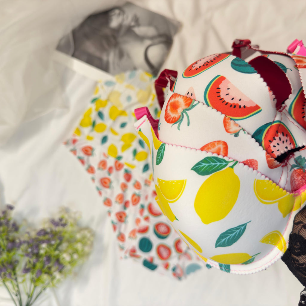 Fruit Cocktail Wired Bra Set