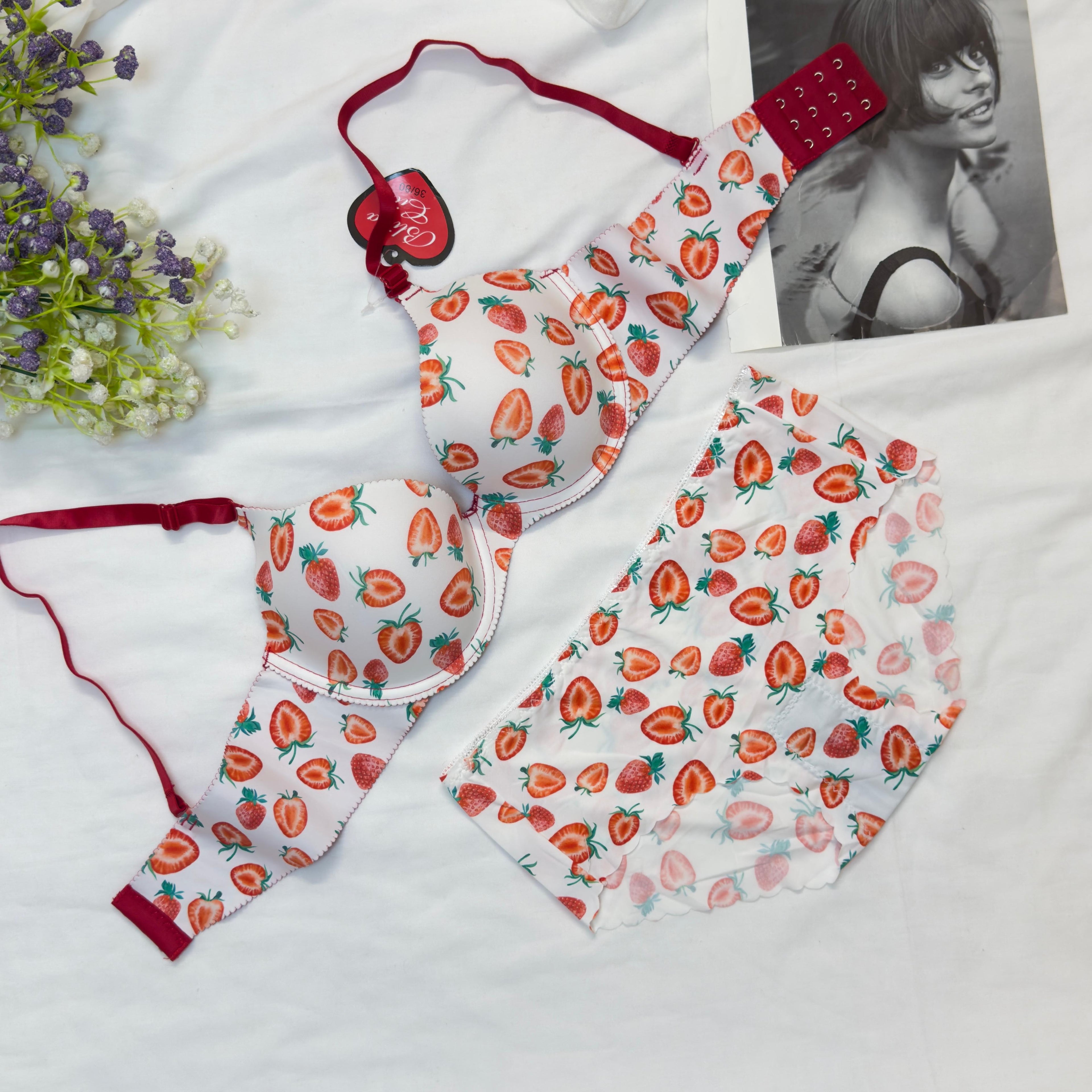 Fruit Cocktail Wired Bra Set