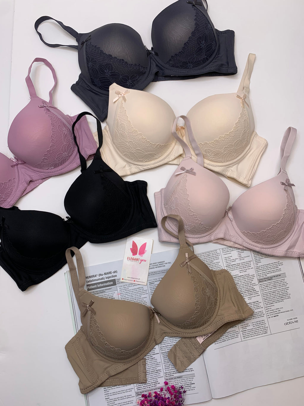 Elegant Double Padded Pushup Wire Bra (Pack of 2)