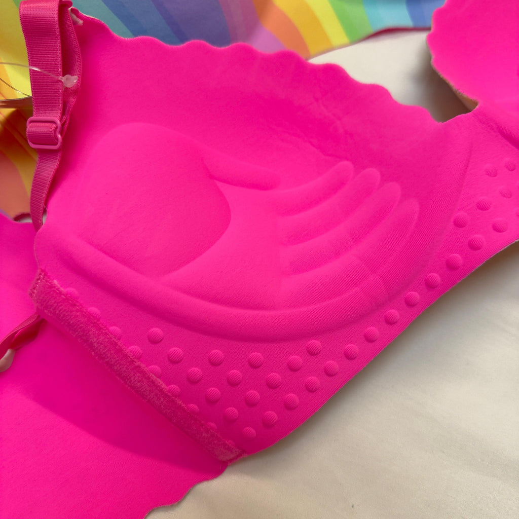 Cartoon Print Seamless Bra