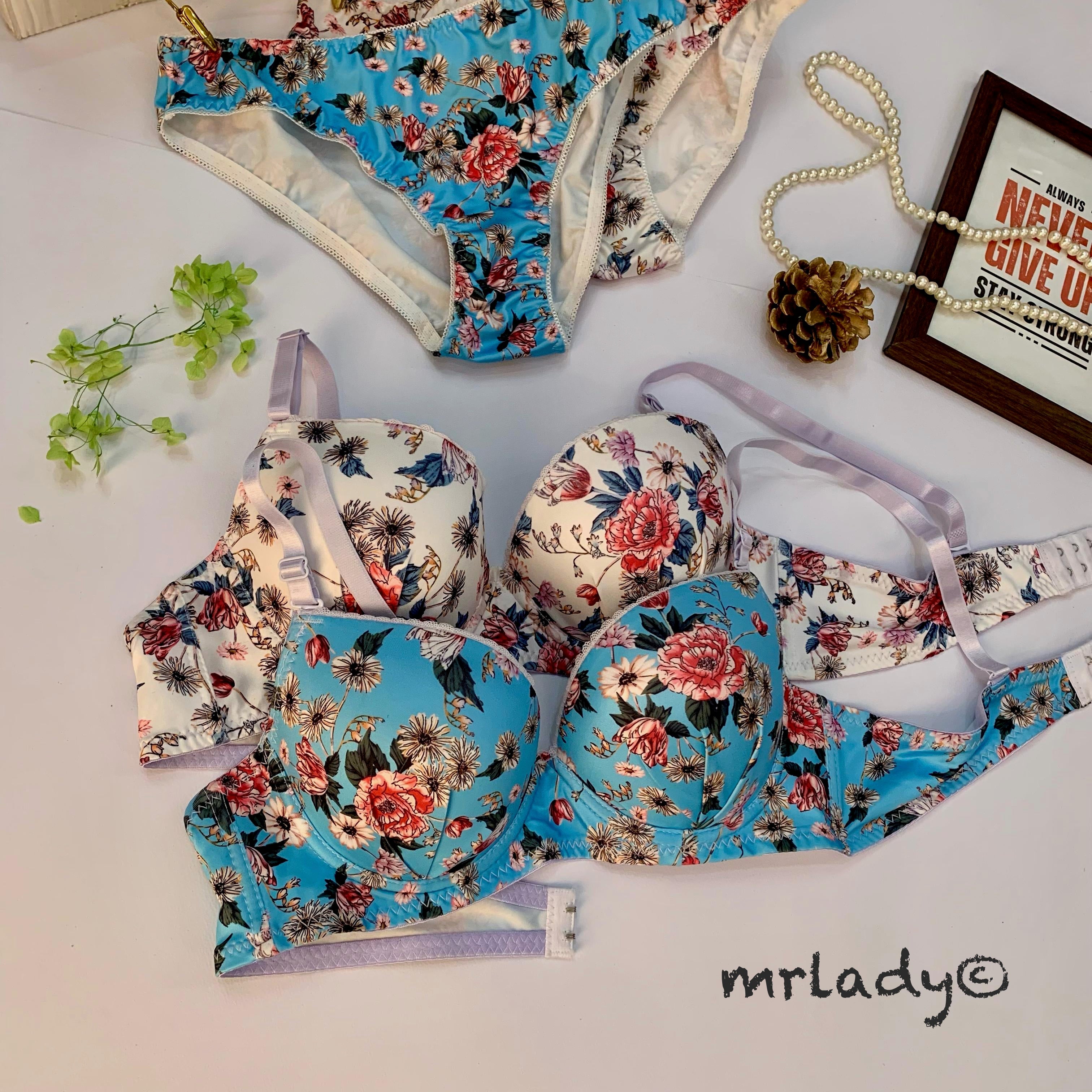 SPRING THIN PAD BRA SET