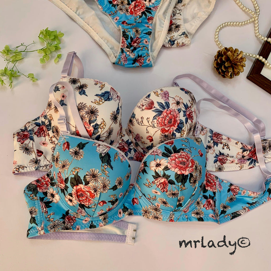 SPRING THIN PAD BRA SET