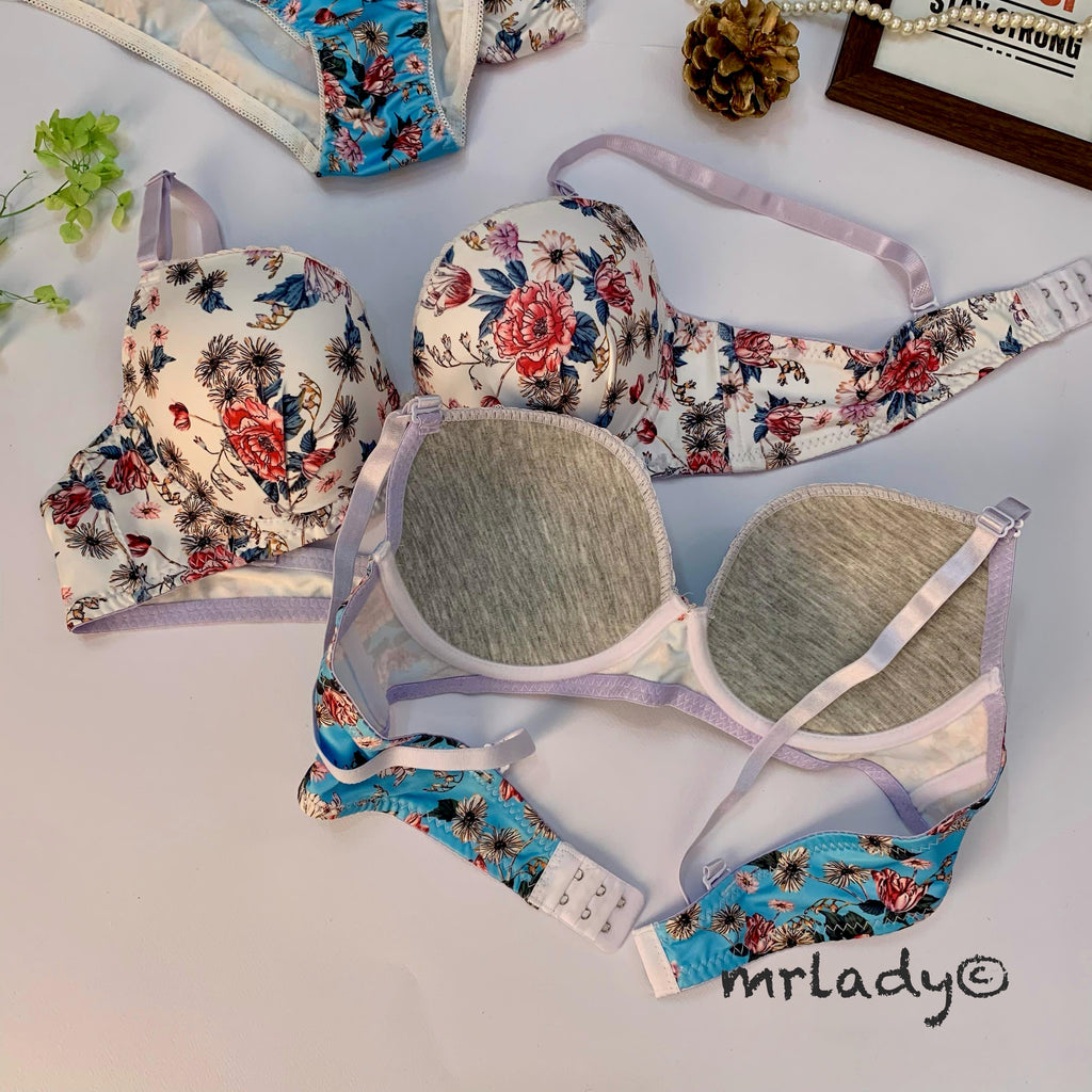 SPRING THIN PAD BRA SET