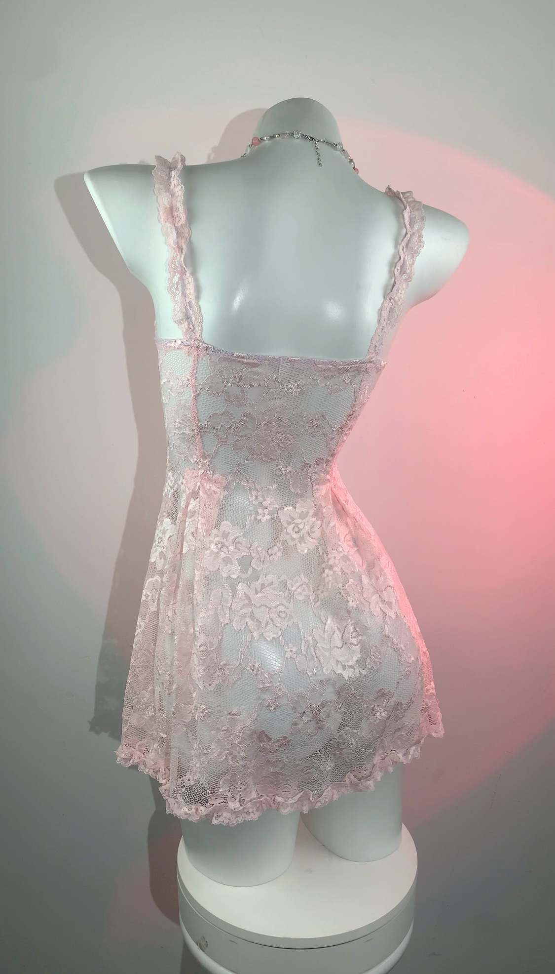 Sweet Lace pink dress HA2508