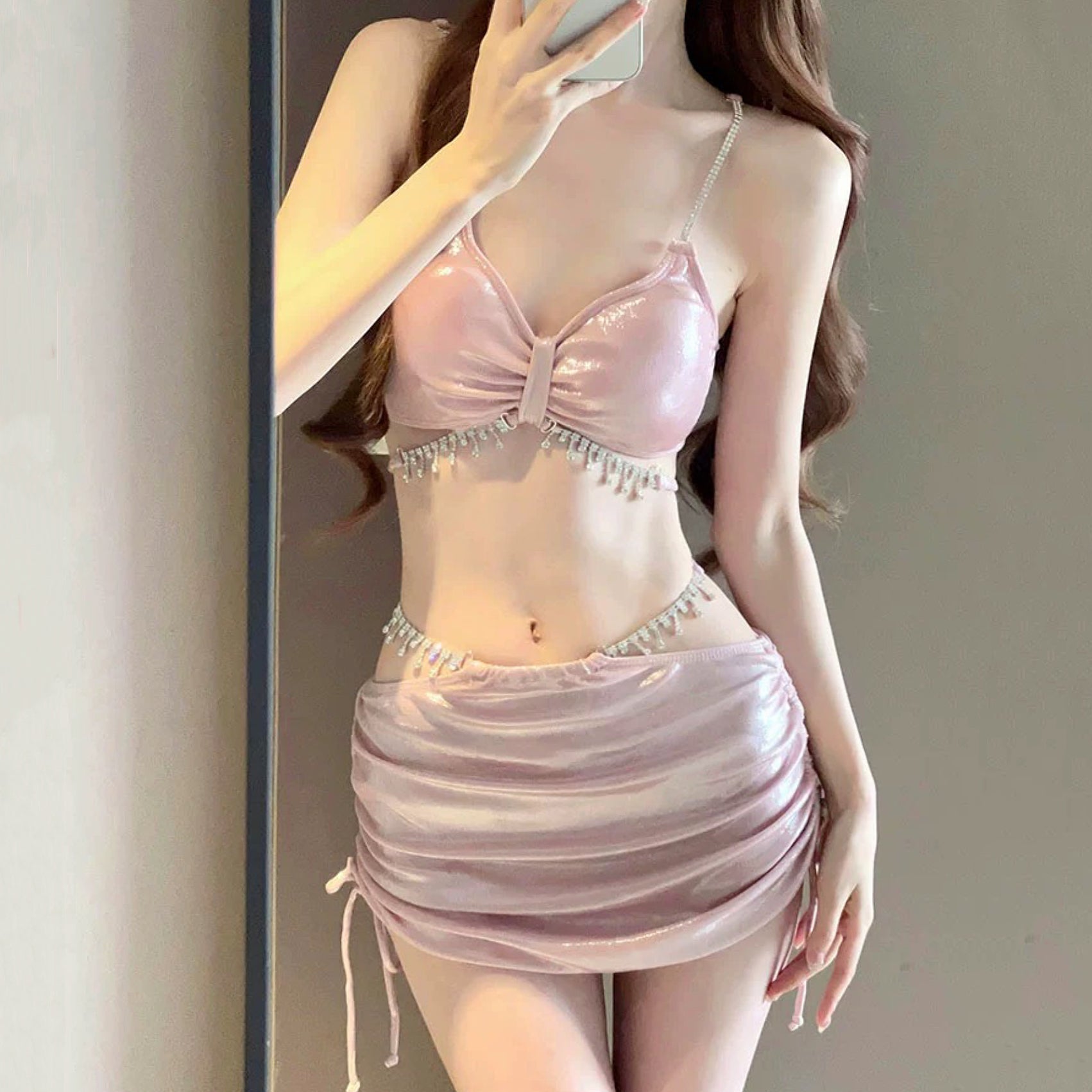 Diamond Bikini Set (three-piece set) HA2572