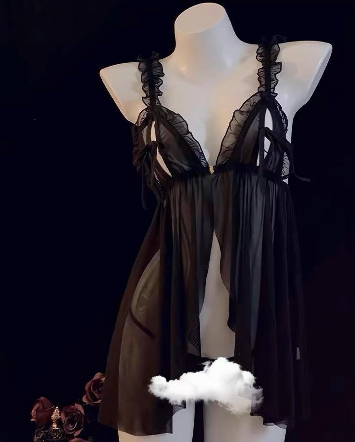 Bow mesh dress HA2861