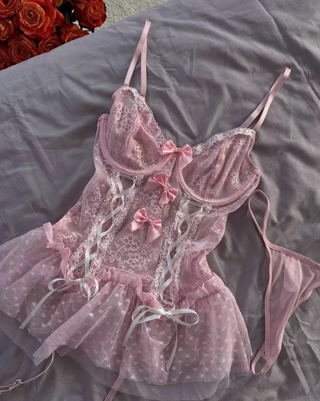 Lace slip dress HA2988