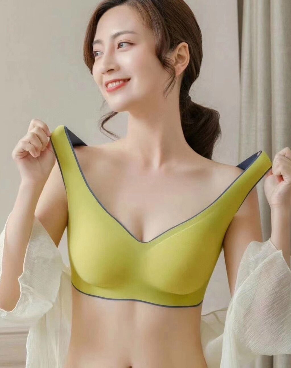 (Pack of 2) AEROZEN Seamless Sports-Sleep Vest Bra