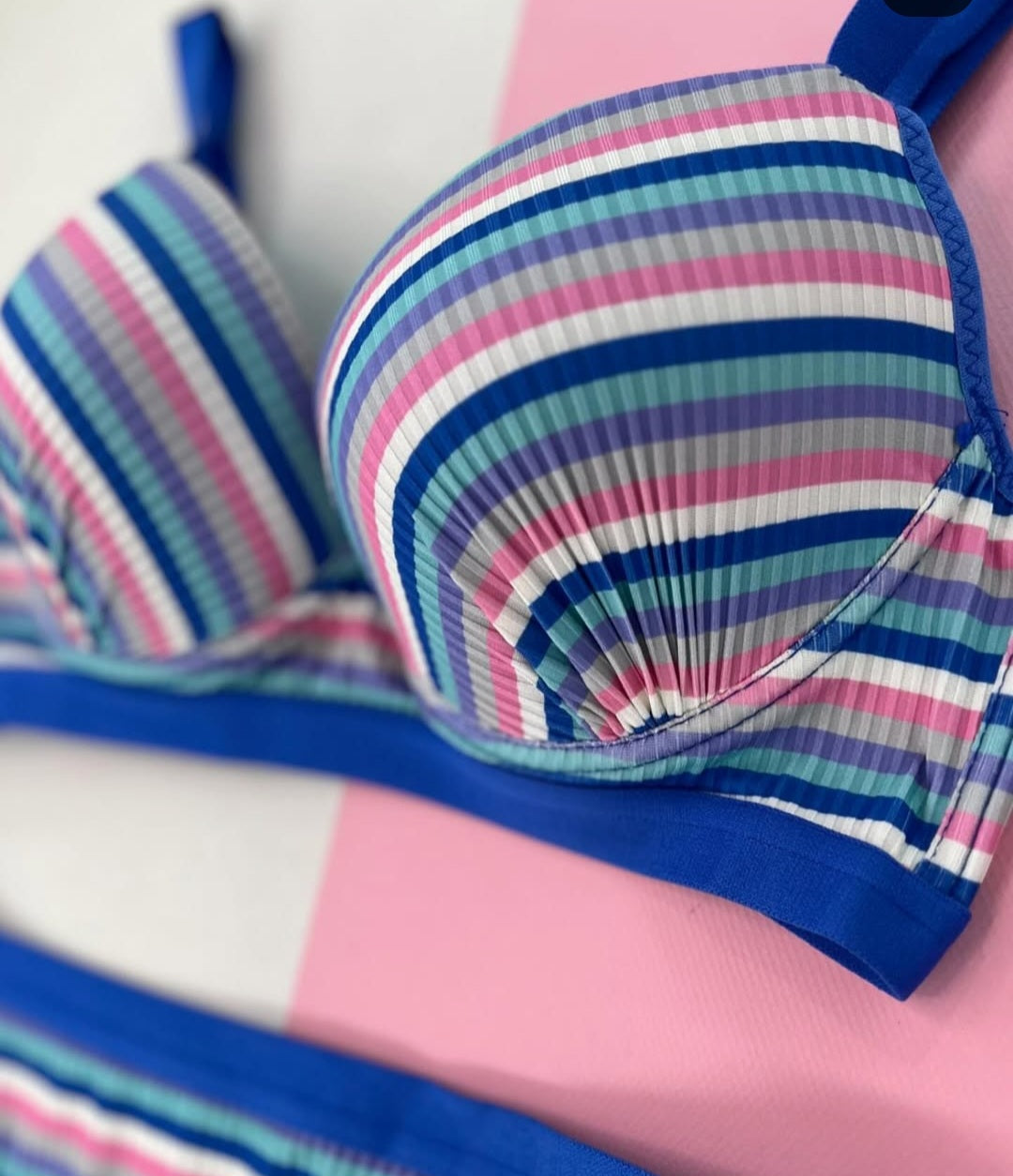 Vibrant vibes bra set