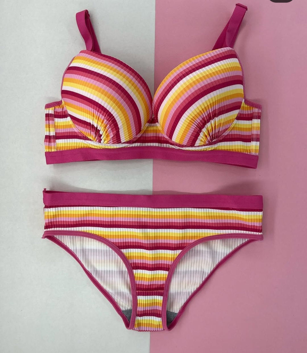 Vibrant vibes bra set
